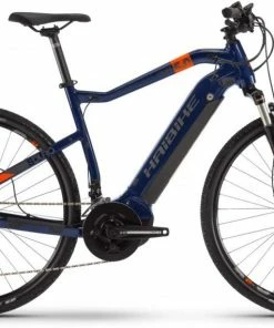 Haibike SDURO Cross 5.0 28" E-vélo Homme, Bleu/orange/titane Mod. 2020