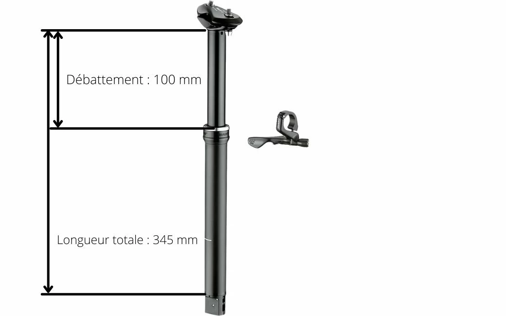 Tige De Selle Télescopique Giant Contact S Switch - 345/100 Mm D30.9mm 4 Tige De Selle Télescopique Giant Contact S Switch - 345/100 Mm D30.9mm – Image 2